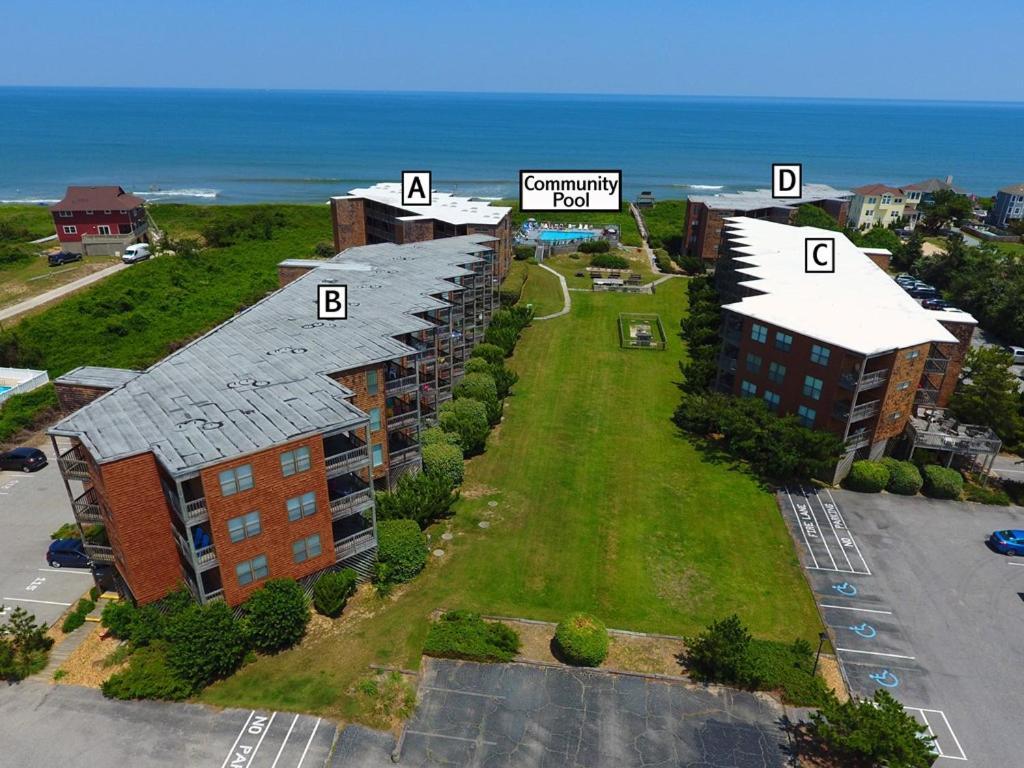 C204A, Surfside Paradise-Oceanfront, 1 Bedroom Ocean Views, Community Pool And Beach Accesses Duck Exterior photo